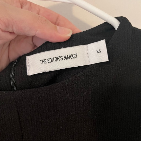 The Editors Market Dress Black Ribbed Long Sleeve XS - Picture 10 of 10
